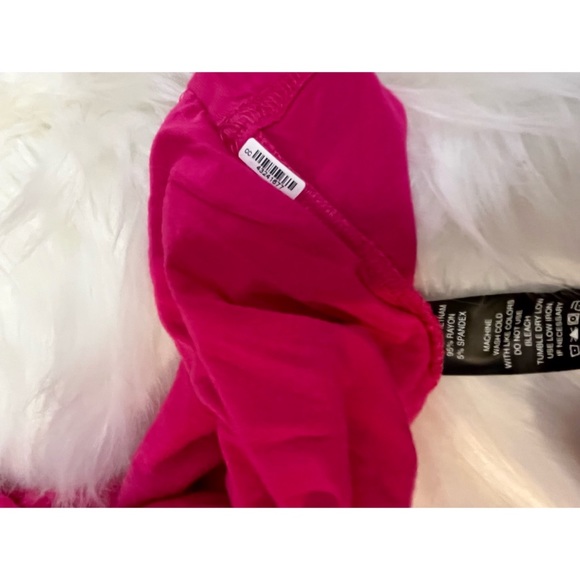Vince Camuto Wrap Top | Sz XS| Hot Pink Short Sleeve Wrap Top Blouse - Picture 10 of 13